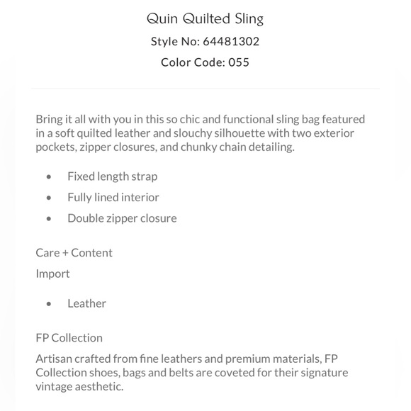 Free People Quin Quilted Sling in Wisteria Haze NWT - Picture 8 of 10